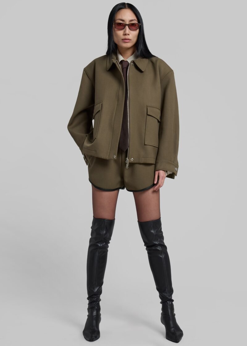 Cropped Jacket - Khaki