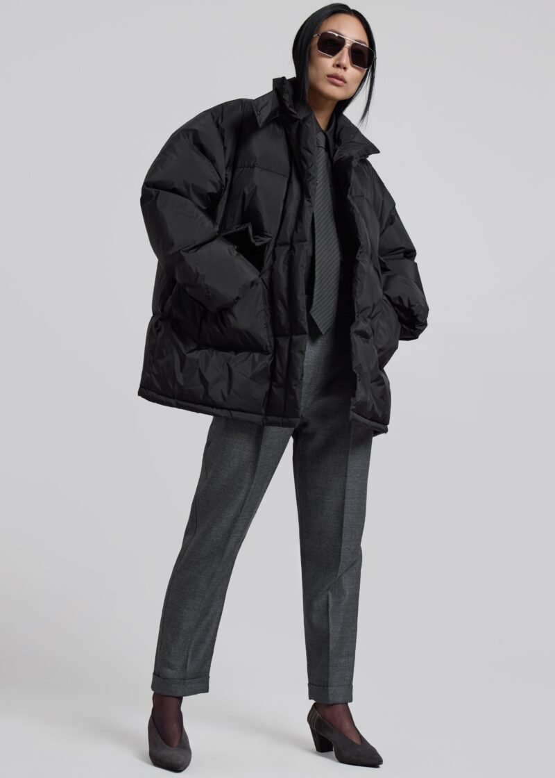 Puffer Jacket - Black - Image 4