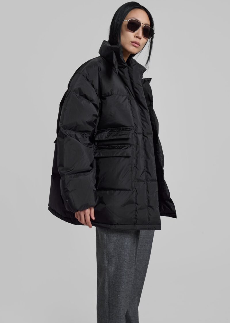 Puffer Jacket - Black - Image 7