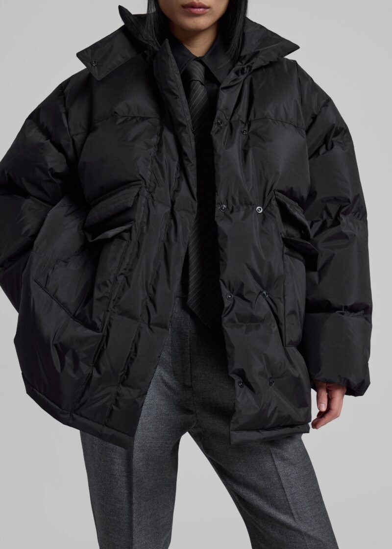 Puffer Jacket - Black - Image 3