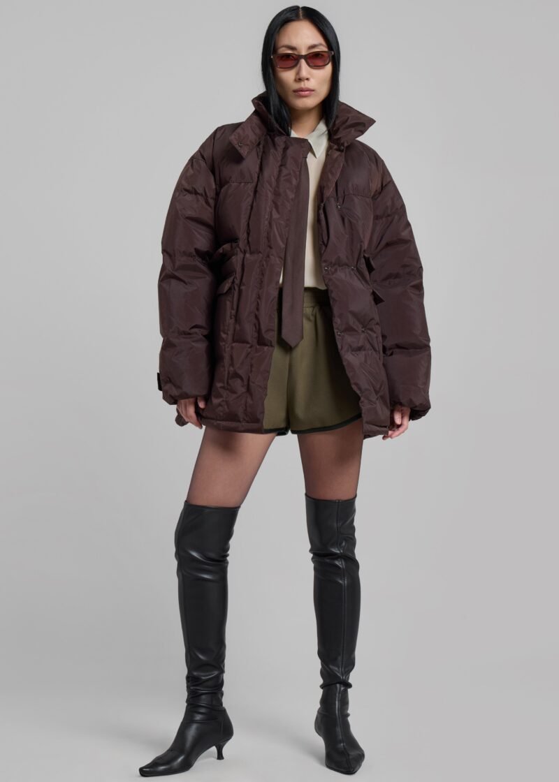 Puffer Jacket - Brown