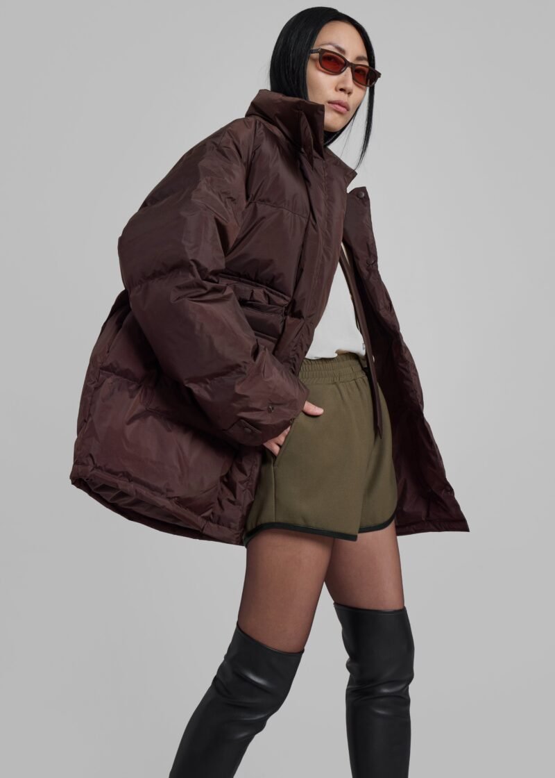 Puffer Jacket - Brown - Image 7