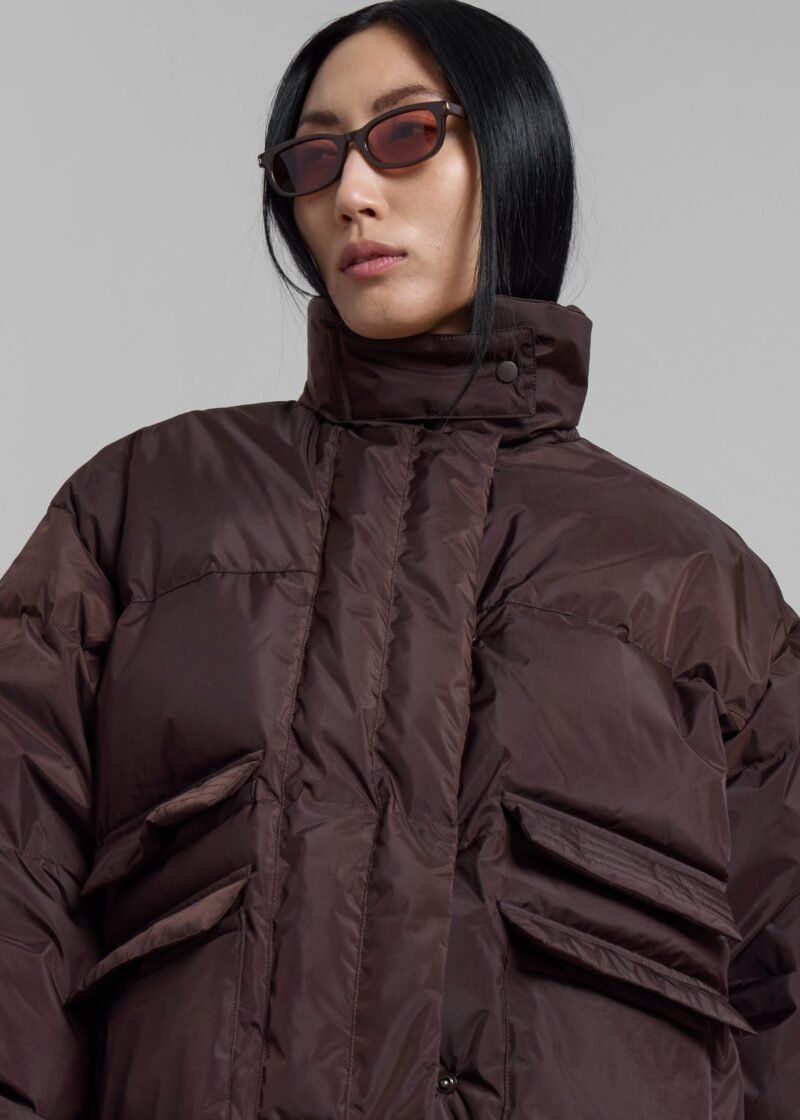 Puffer Jacket - Brown - Image 6