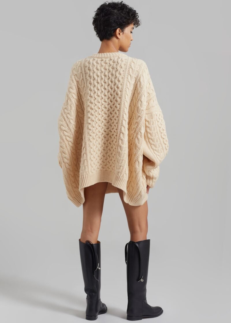 Braided Sweater - Cream - Image 8
