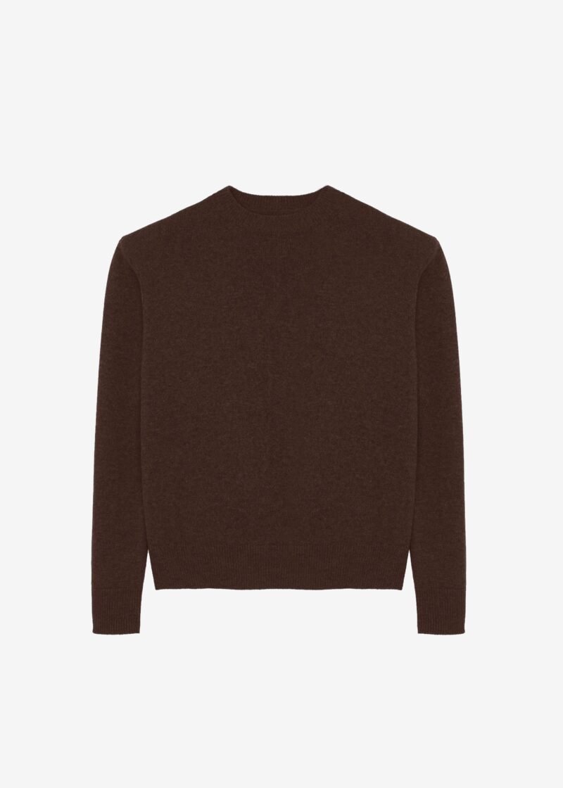 Padded Knit Sweater - Brown - Image 6