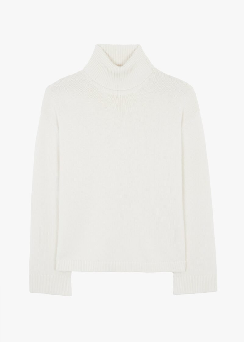 Trapeze Turtleneck - Ivory - Image 7