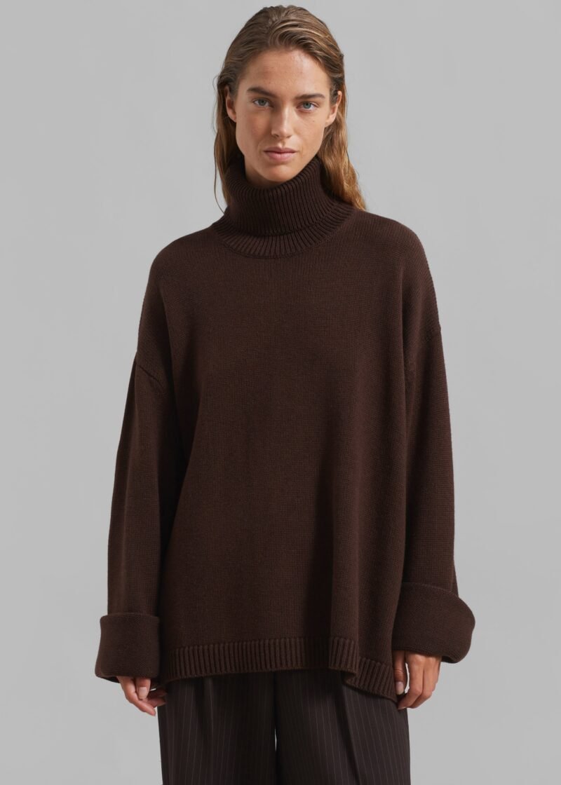 Turtleneck - Brown - Image 4