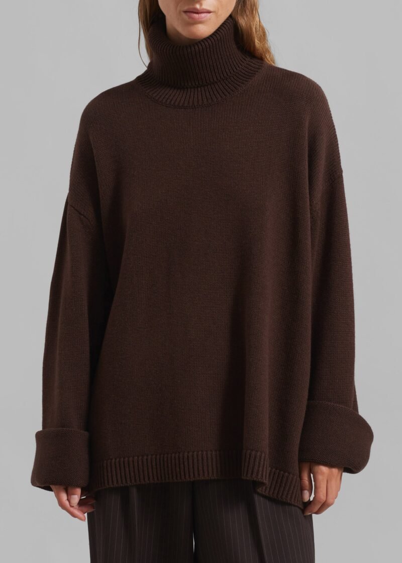 Turtleneck - Brown - Image 5