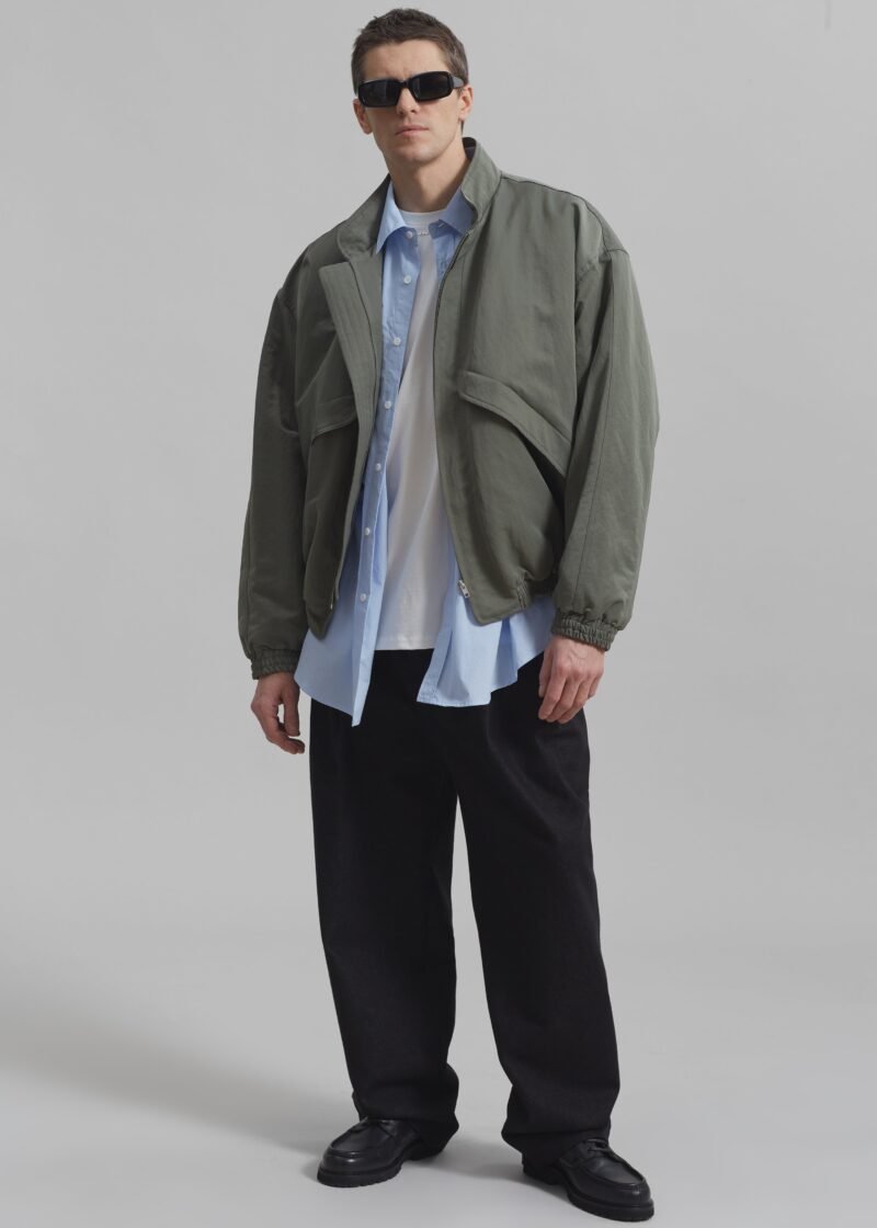 Oversized Jacket - Khaki - Image 9