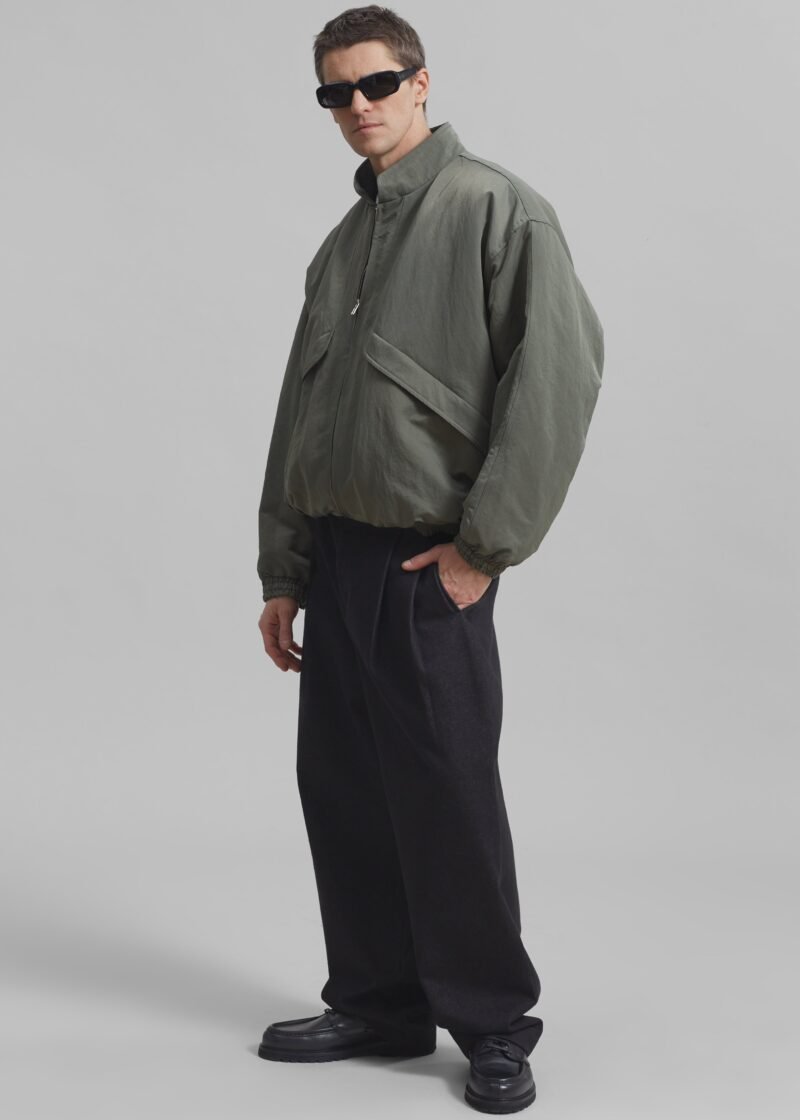 Oversized Jacket - Khaki - Image 10