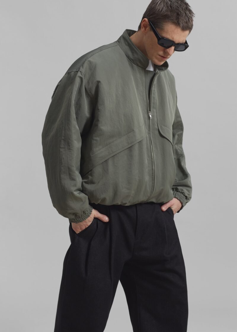 Oversized Jacket - Khaki - Image 11