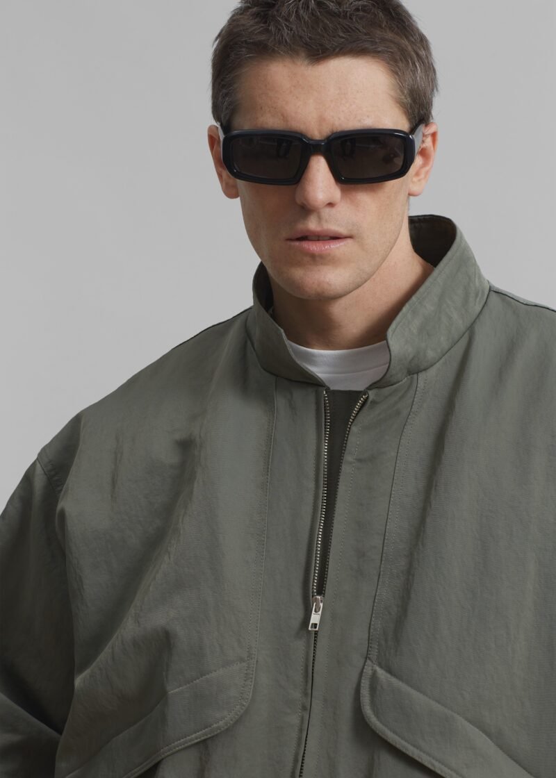 Oversized Jacket - Khaki - Image 7
