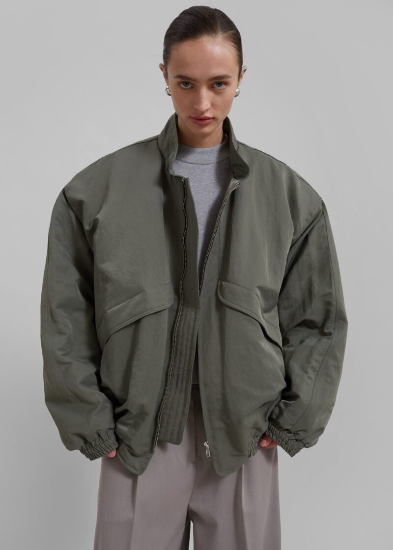 Oversized Jacket - Khaki - Image 2