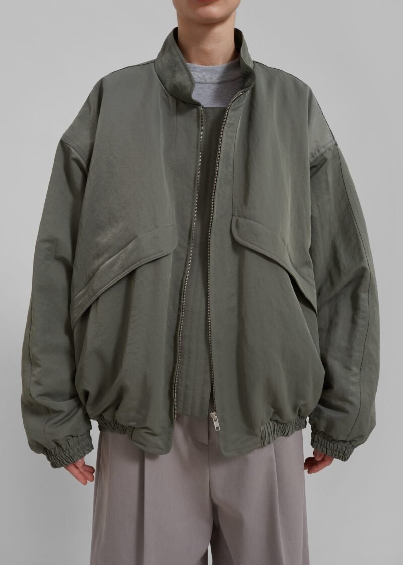 Oversized Jacket - Khaki - Image 4