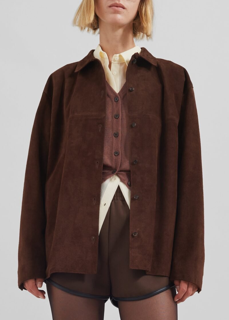 Suede Jacket - Brown - Image 3