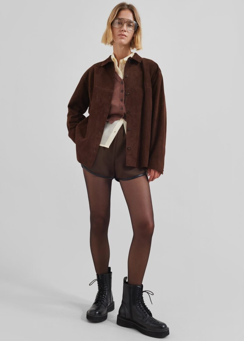 Suede Jacket - Brown - Image 5