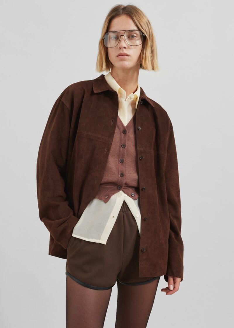 Suede Jacket - Brown - Image 6