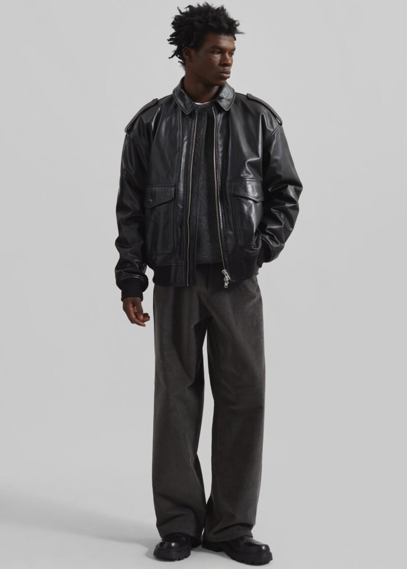 Leather Jacket - Black - Image 13