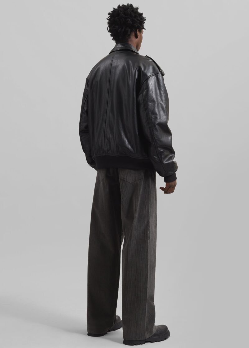 Leather Jacket - Black - Image 16