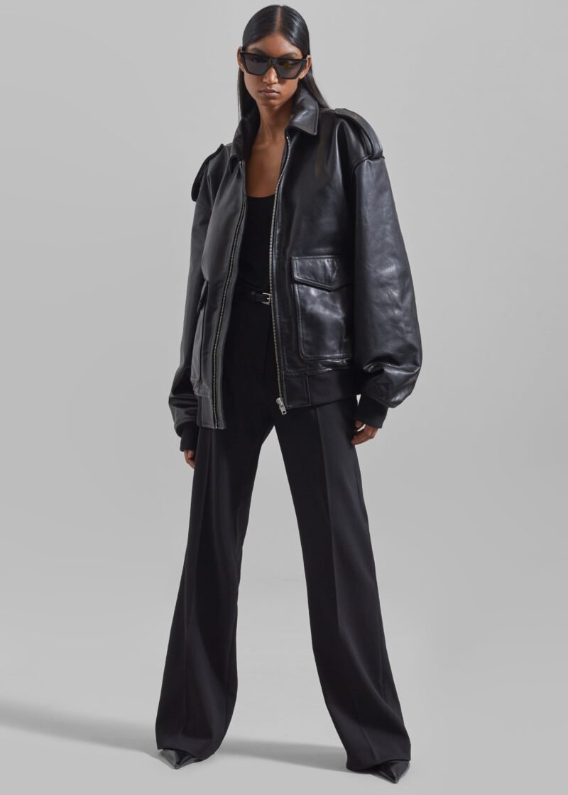 Leather Jacket - Black - Image 6