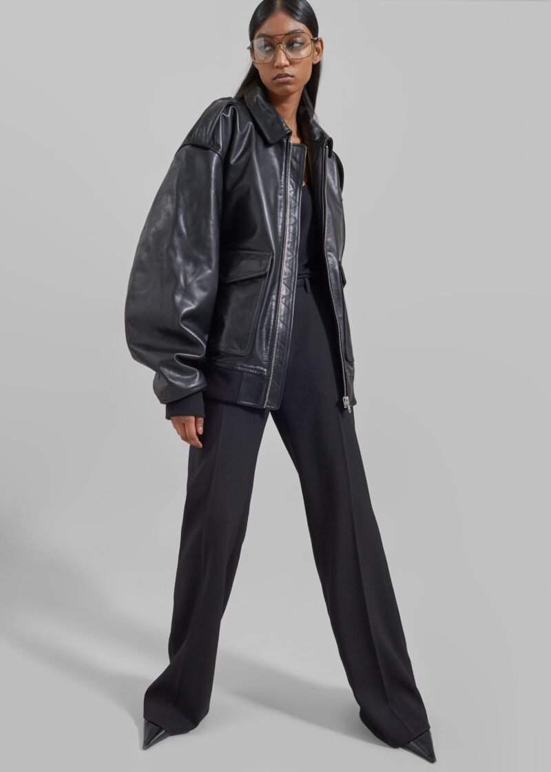 Leather Jacket - Black - Image 2