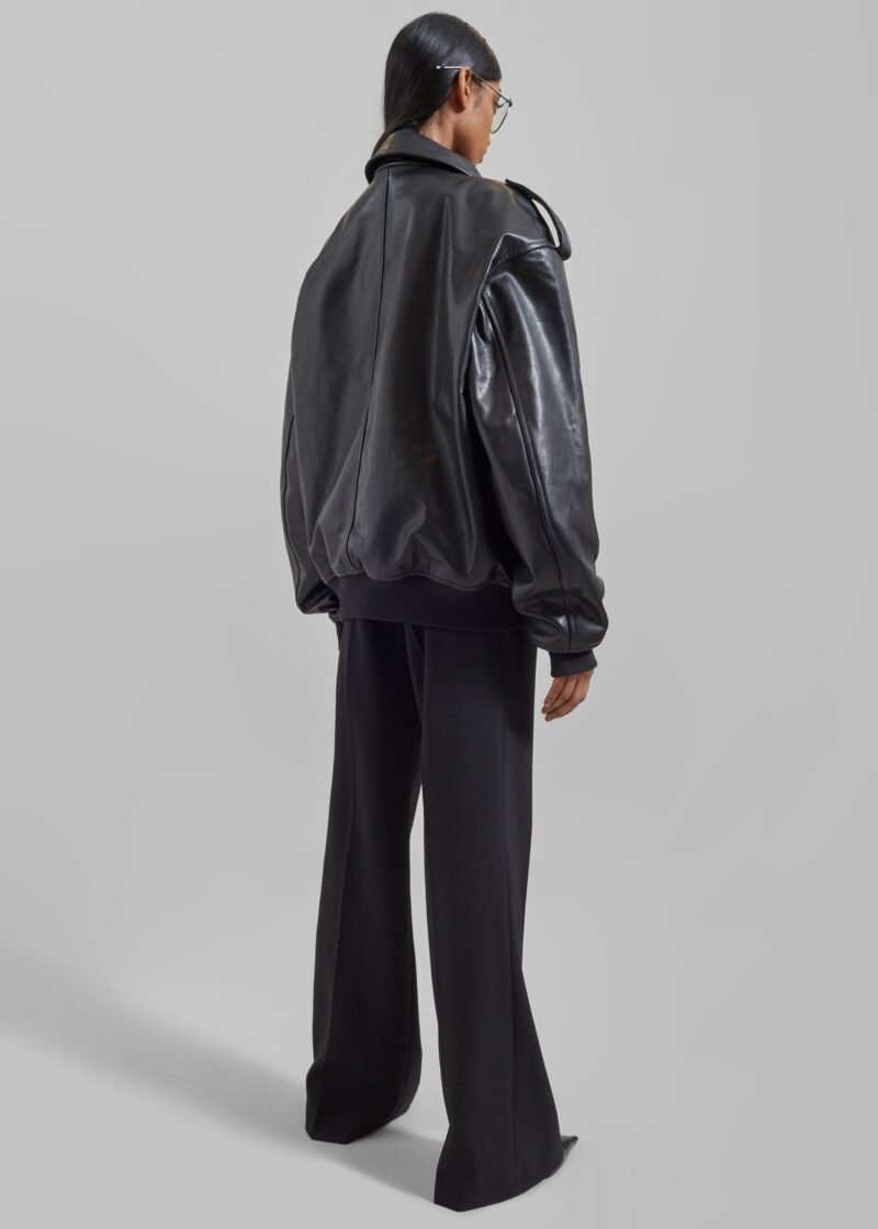 Leather Jacket - Black - Image 11