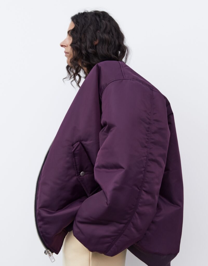 Bomber Jacket - Royal Purple - Image 3