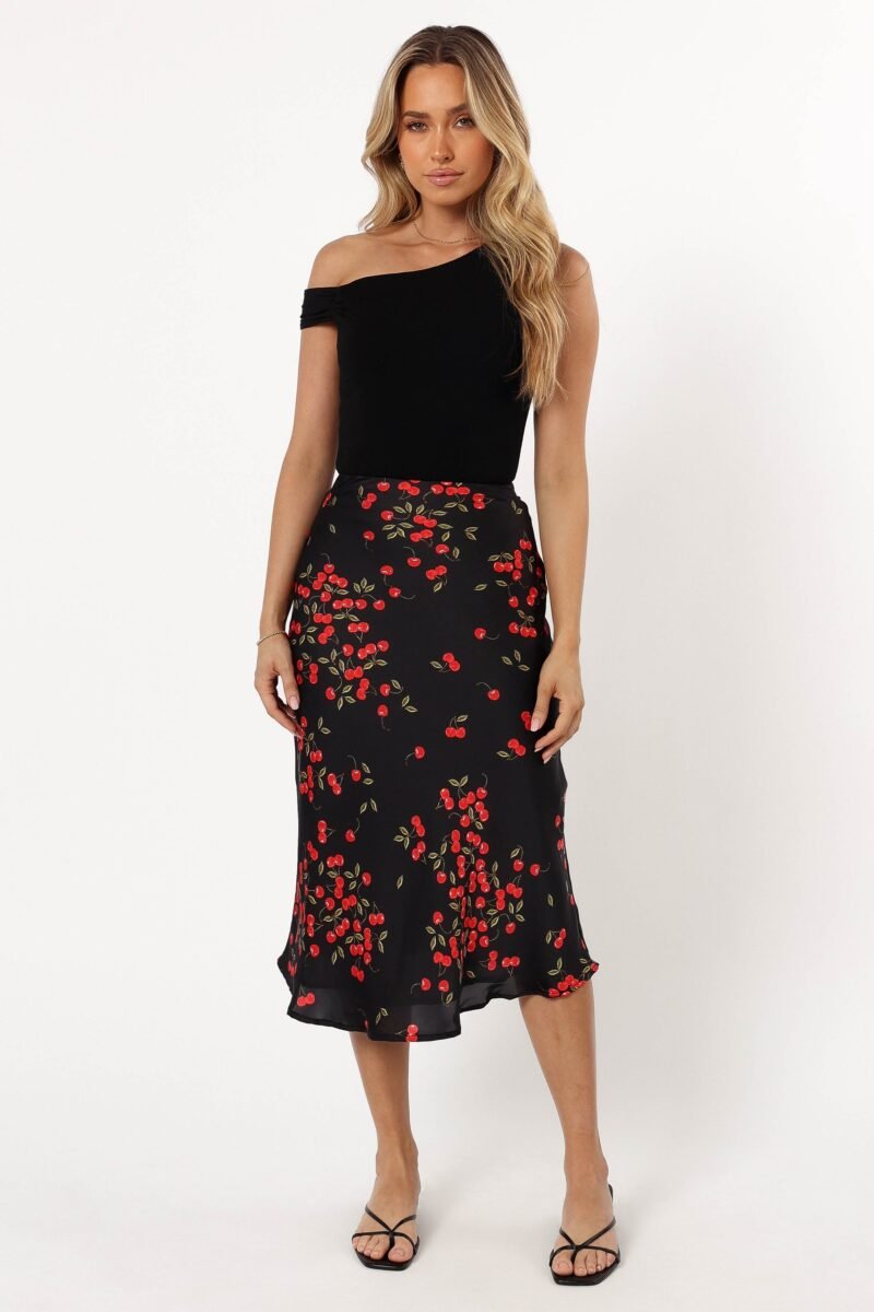 Midi Skirt - Cherry - Image 3