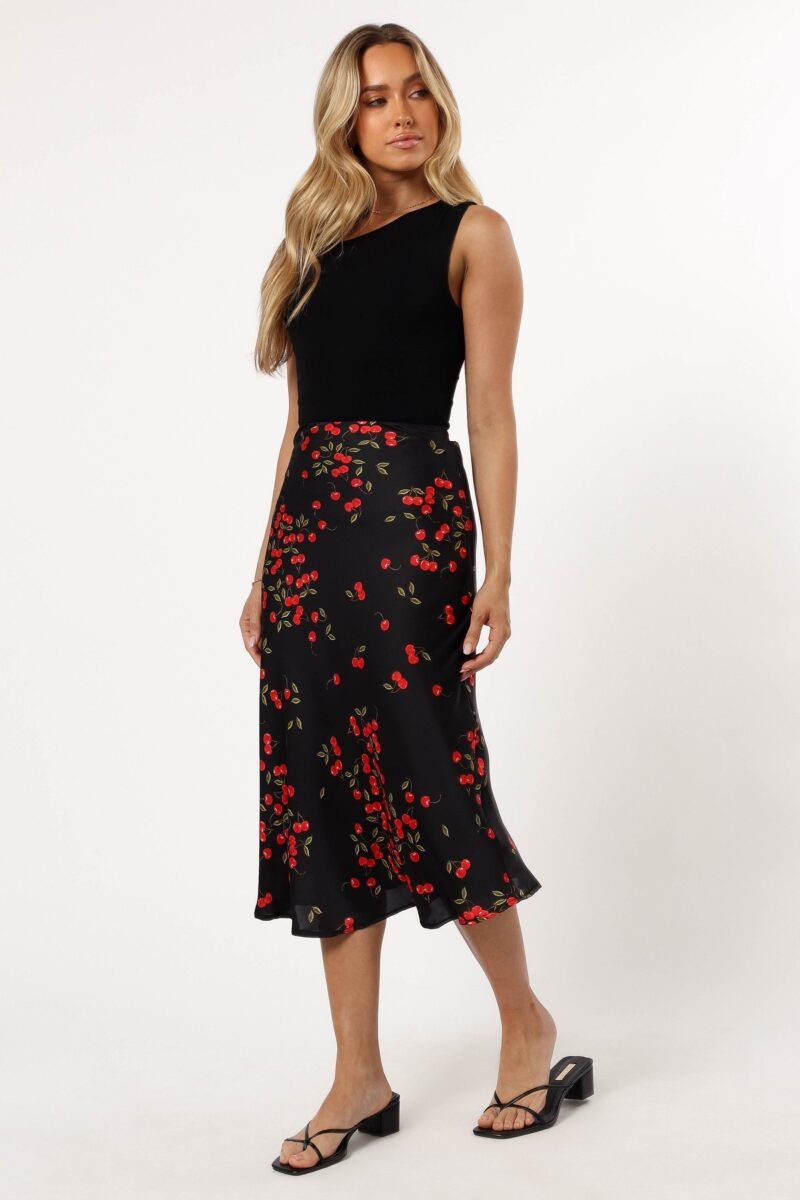 Midi Skirt - Cherry - Image 4