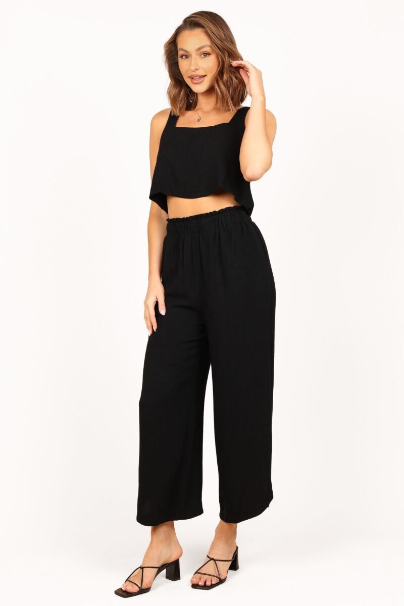 High Waisted Pants - Black - Image 5