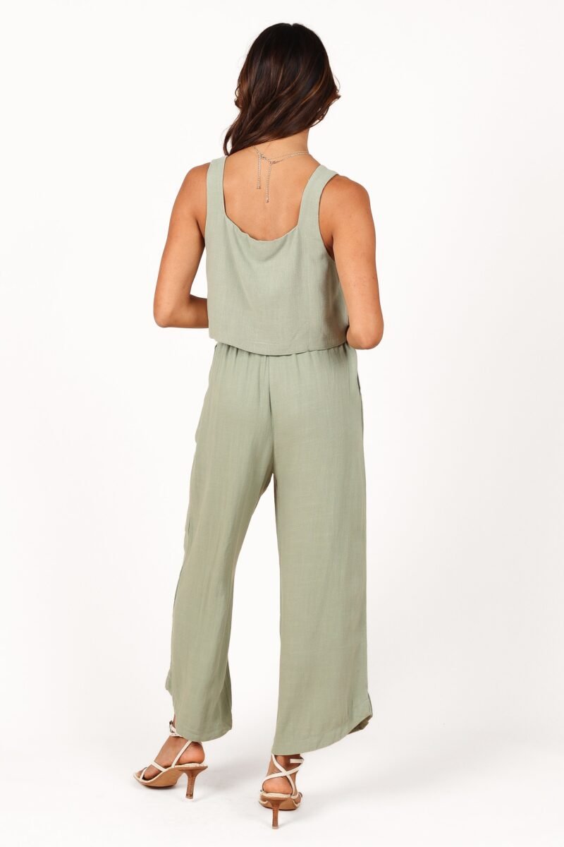 High Waisted Pants - Green - Image 3
