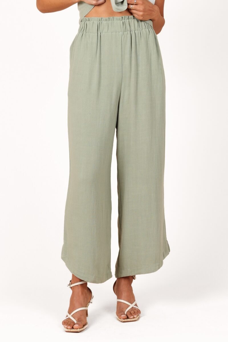 High Waisted Pants - Green - Image 5