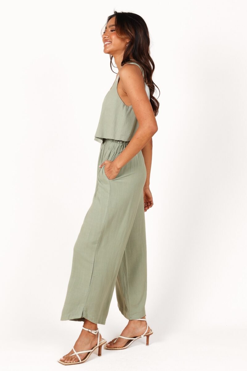 High Waisted Pants - Green - Image 2