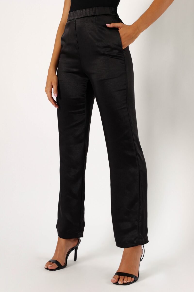 Satin Pant - Black - Image 6