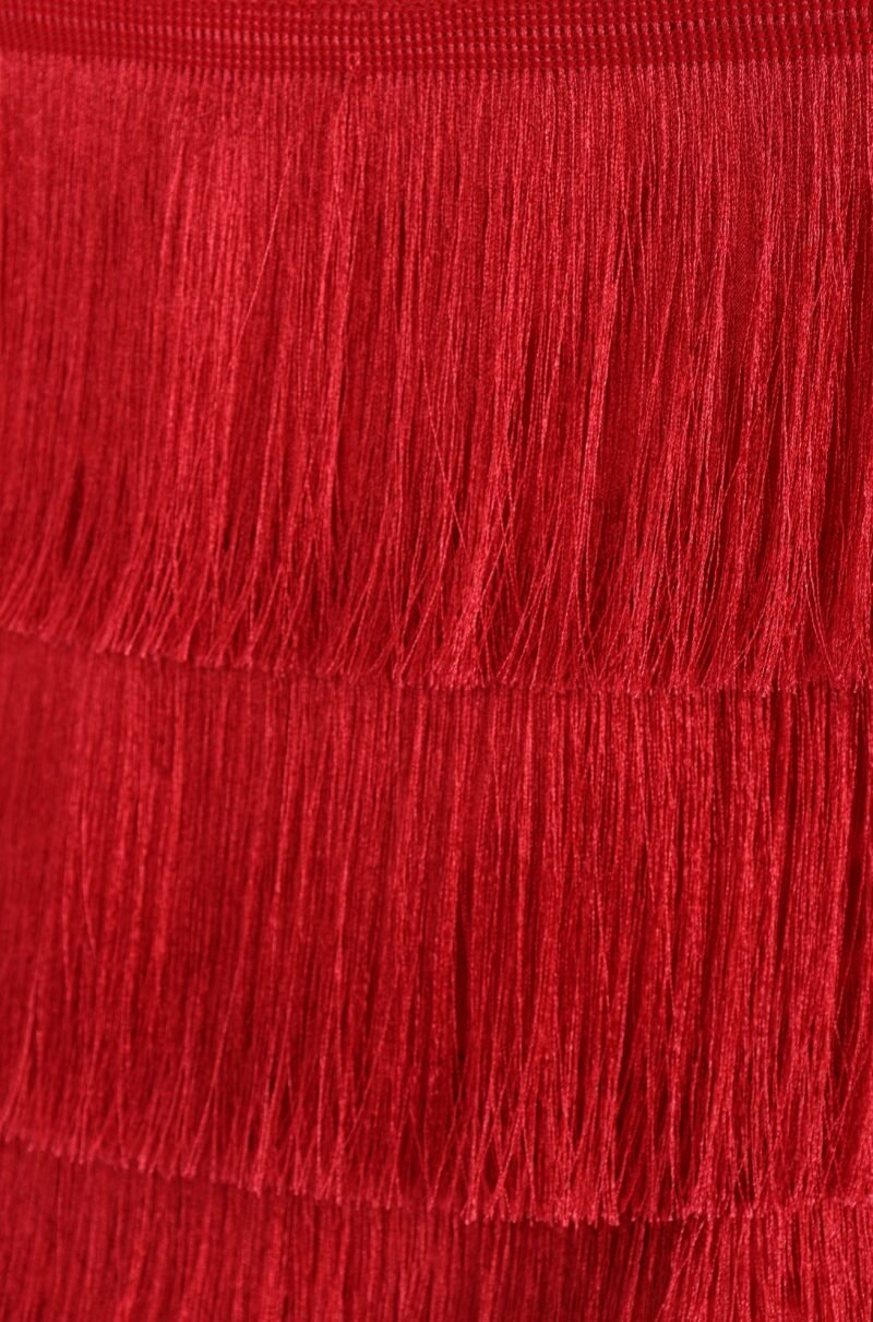 Fringe Skirt - Red - Image 13