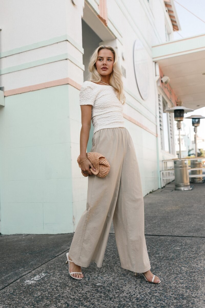 Striped Pants - Apricot - Image 2