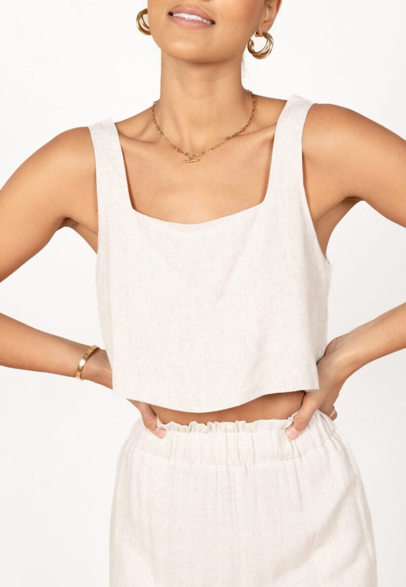 Cropped Top - Beige - Image 9