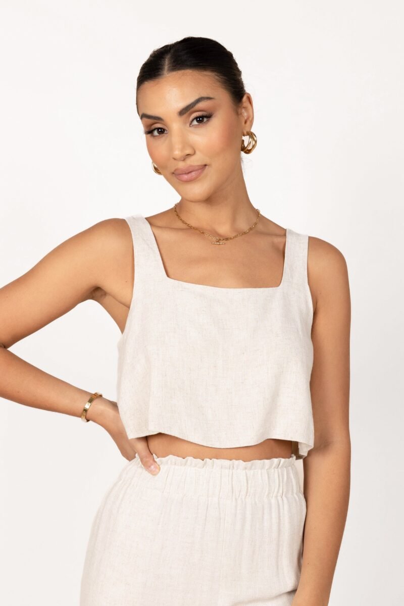 Cropped Top - Beige - Image 3