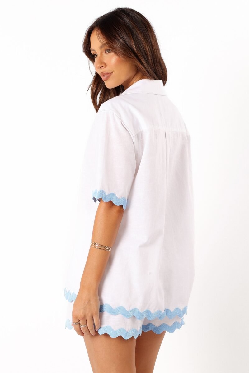 Shirt - White Blue - Image 6