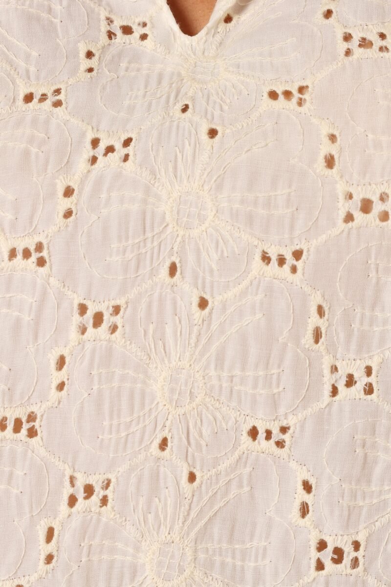 Ruffled Top - Cream - Image 8