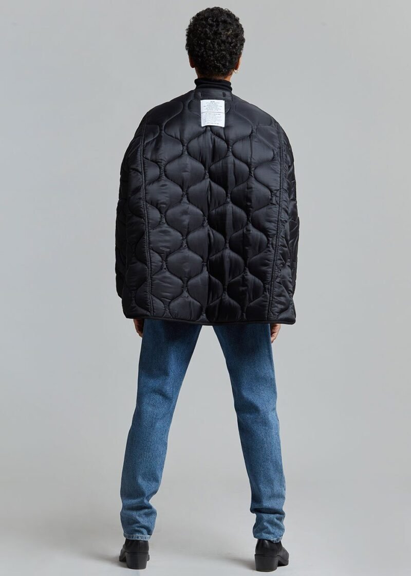 Quilted Jacket - Black - Image 6