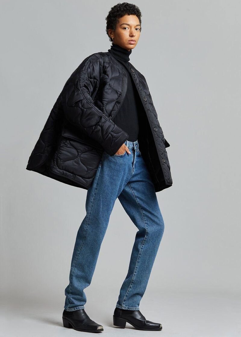 Quilted Jacket - Black - Image 2